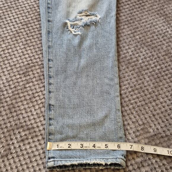 PISTOLA Presley High Rise Jeans 27 Blue Virginia Beach 90s Vintage Distressed - Picture 8 of 12